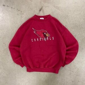 Vintage NFL Arizona Cardinals Logo Athletic Red Crewneck Sweatshirt Size L